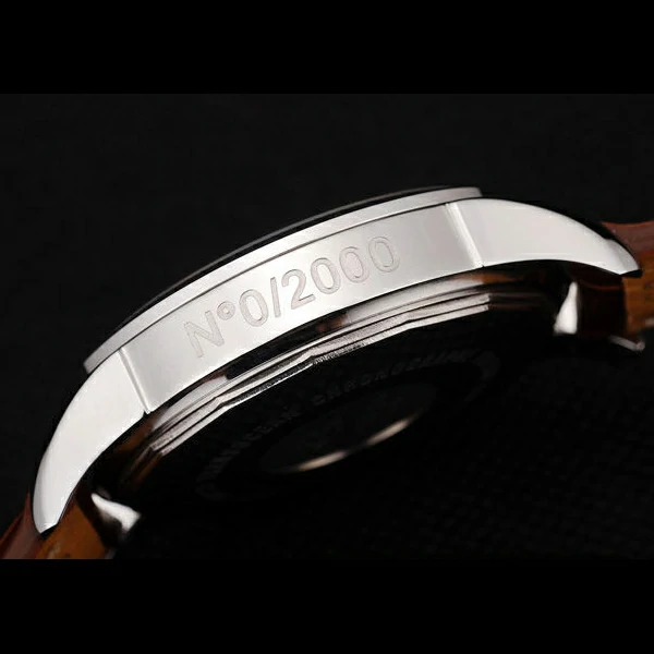 Breitling Transocean White Dial Brown Leather Strap Polished Stainless Steel Bezel new58567