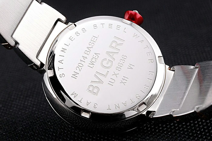 Bvlgari Lvcea White Dial Diamond Hour Markings Stainless Steel Case Two Tone Bracelet new121346