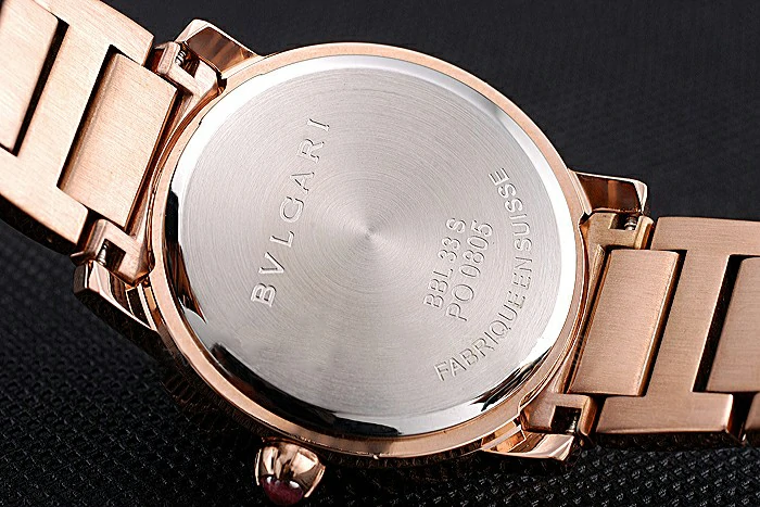 Bvlgari Solotempo White Dial Diamond Bezel Rose Gold Case And Bracelet new120721
