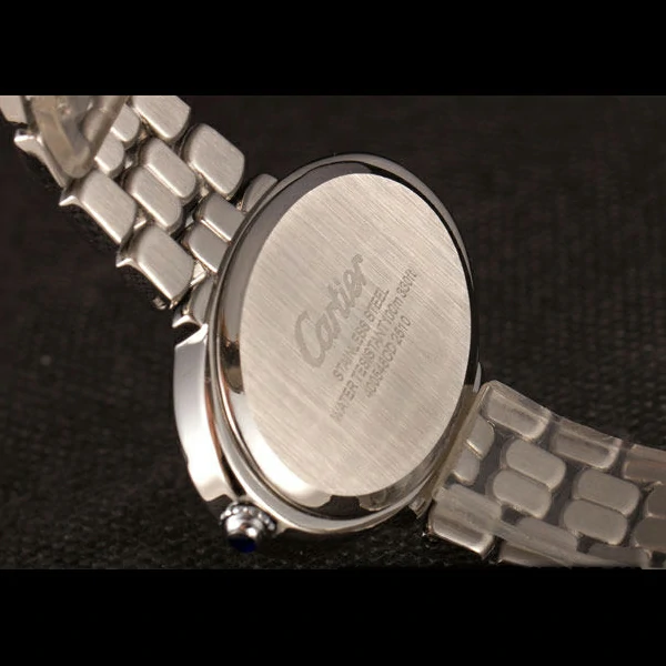 Cartier Baignoire Hypnose White Dial Diamonds Steel Case Steel Bracelet new59382