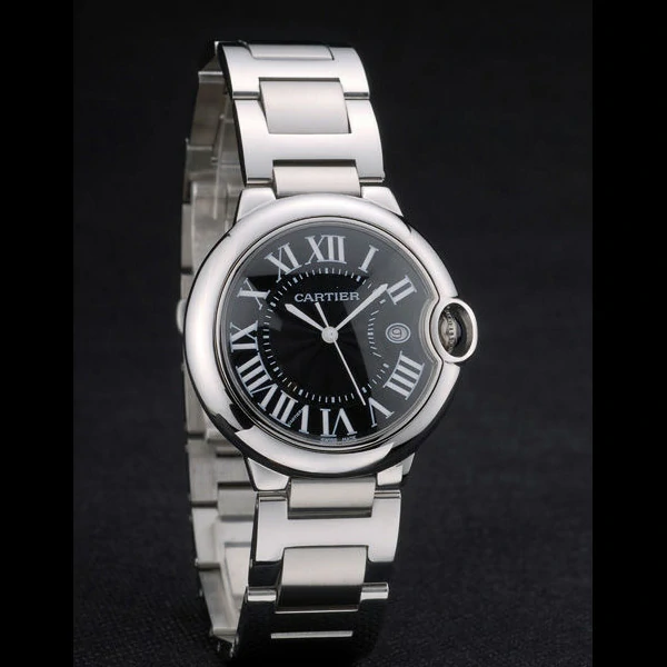 Cartier Ballon Bleu 38mm Black Dial Stainless Steel Case And Bracelet new59138