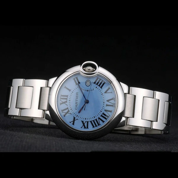 Cartier Ballon Bleu 38mm Blue Dial Stainless Steel Case And Bracelet new59122
