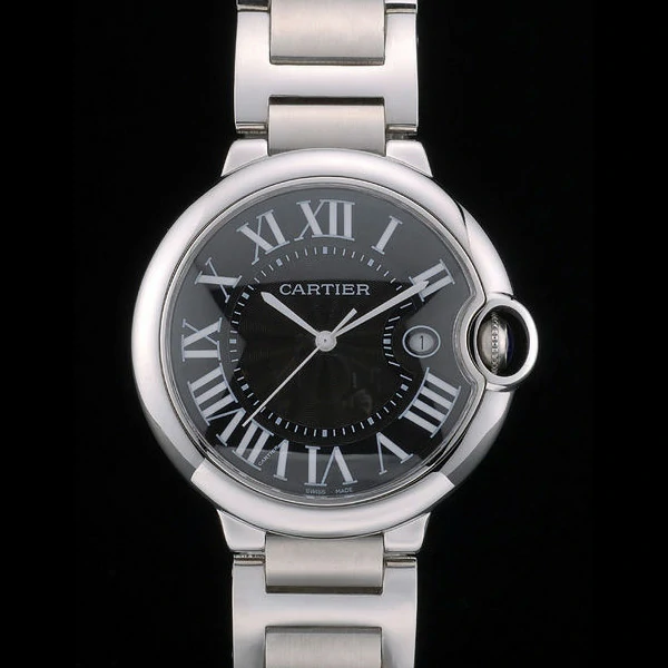 Cartier Ballon Bleu 42mm Black Dial Stainless Steel Case And Bracelet new59137