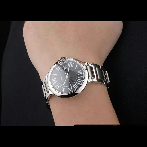 Cartier Ballon Bleu 42mm Black Dial Stainless Steel Case And Bracelet new959137