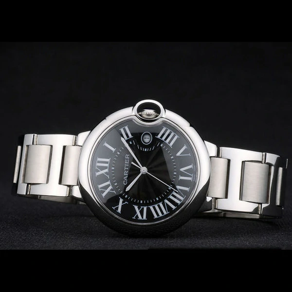 Cartier Ballon Bleu 42mm Black Dial Stainless Steel Case And Bracelet new959137