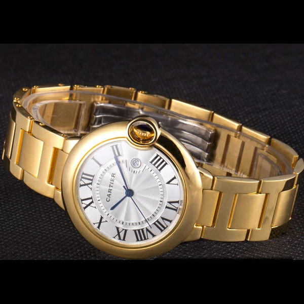 Cartier Ballon Bleu 42mm White Dial Gold Case And Bracelet new57553