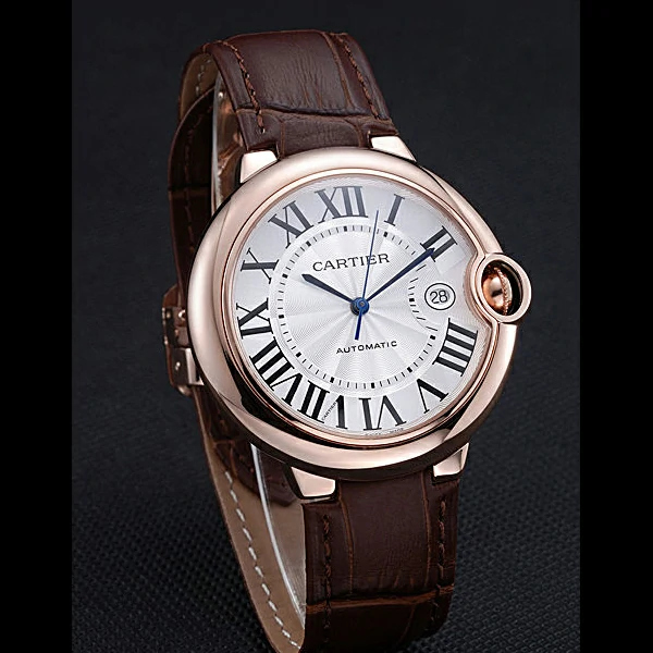 Cartier Ballon Bleu Brown Leather Bracelet new59965