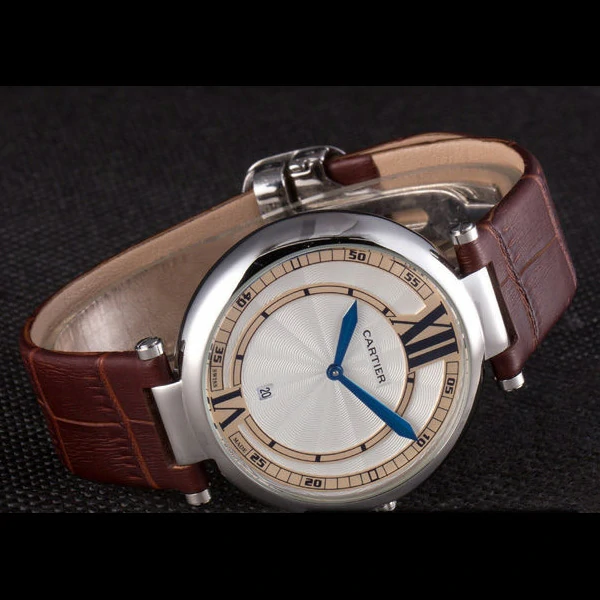 Cartier Ballon Bleu Brown Leather Strap new59523