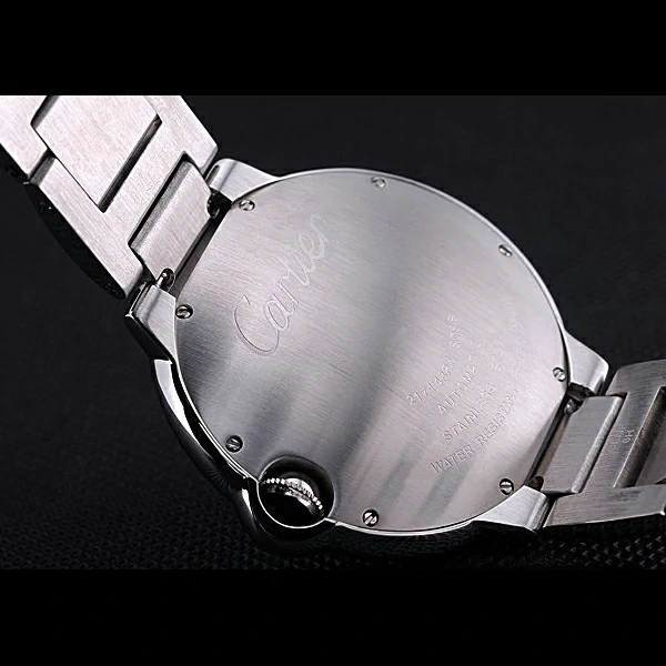 Cartier Ballon Bleu de Cartier White Diamond Dial Stainless Steel Bracelet new60443