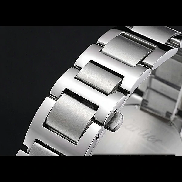 Cartier Ballon Bleu Diamond Case White Dial Stainless Steel Bracelet new60599