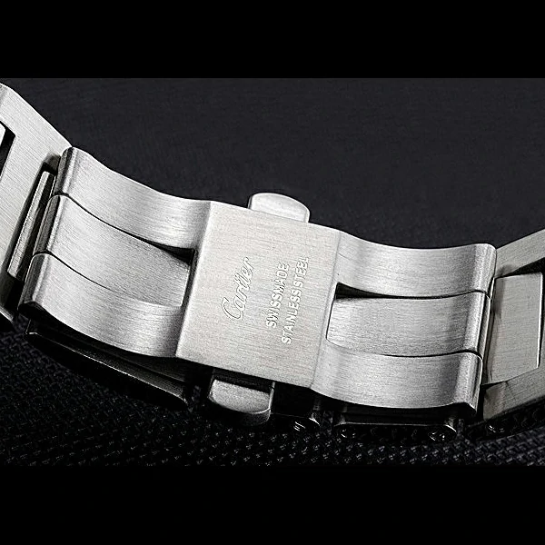 Cartier Ballon Bleu Diamond Case White Dial Stainless Steel Bracelet new60599