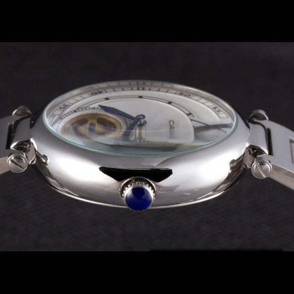 Cartier Ballon Bleu Flying Tourbillon Silver Stainelss Steel Strap new59526