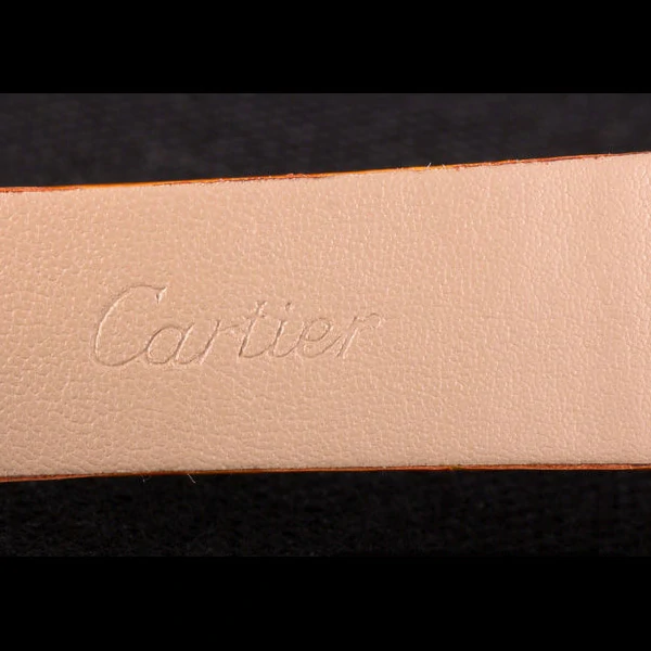 Cartier Ballon Bleu Orange Leather Strap new59525