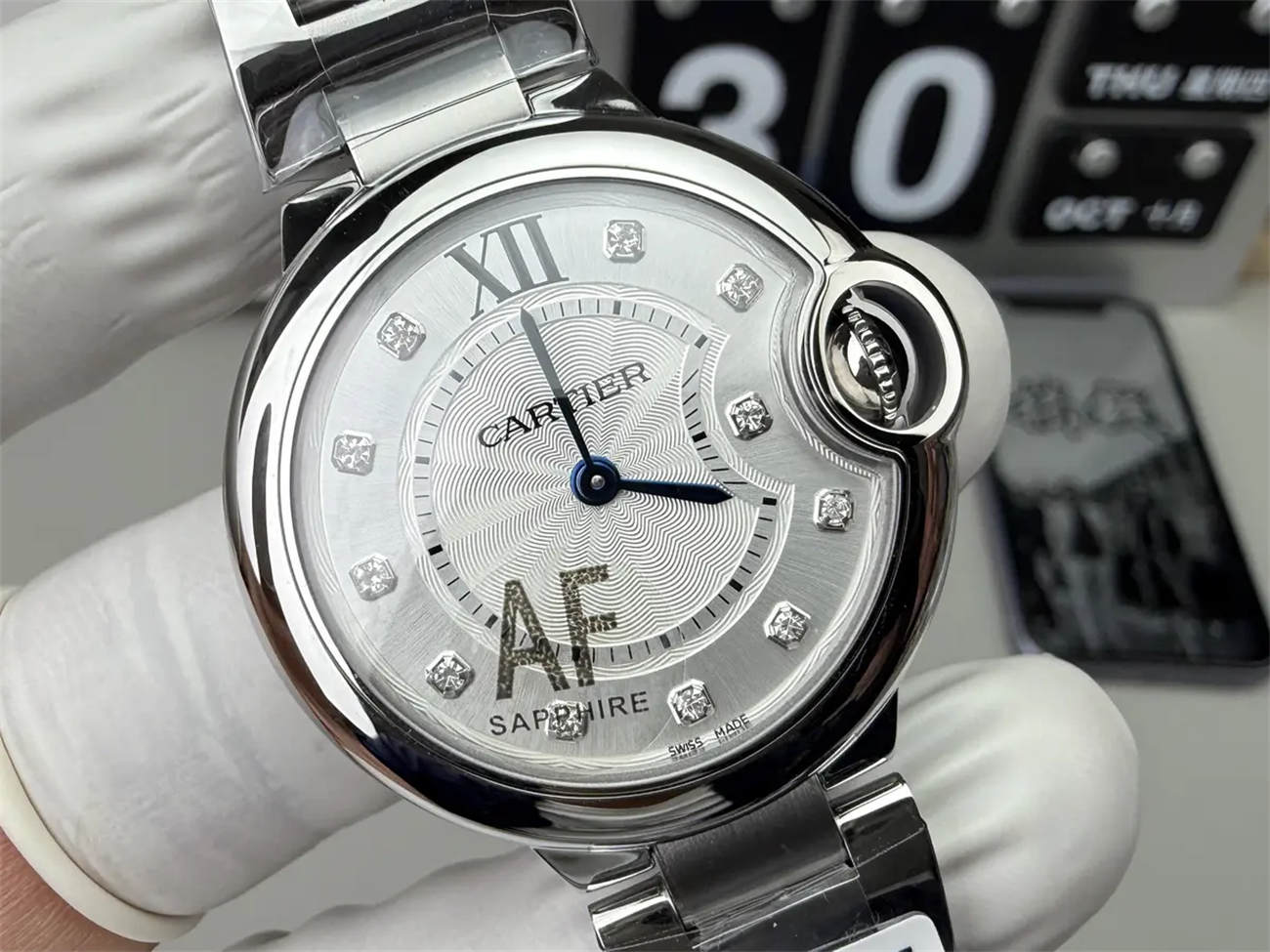 AF Factory Cartier Ballon Bleu Replica Watch – 33mm Quartz (Swiss Ronda Movement)