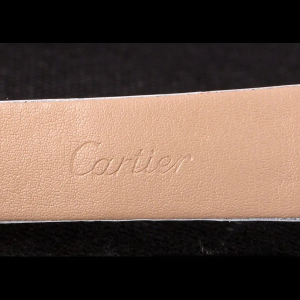 Cartier Ballon Bleu White Leather Strap new59524