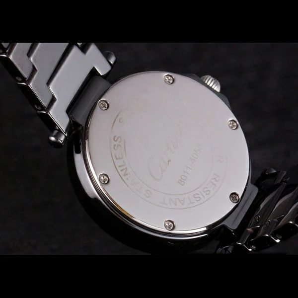 Cartier Pasha 34mm Black Dial Black Ceramic Case Rubber Bracelet new57545