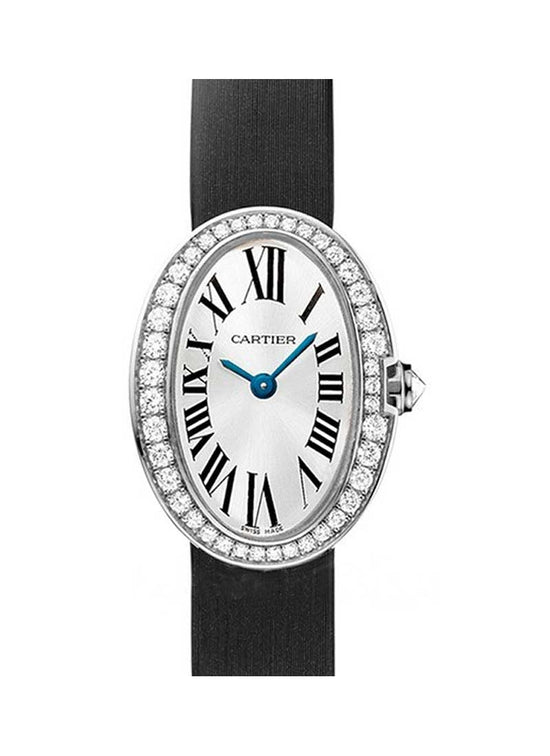 Cartier Replica Watch Baignoire Mini, 18k White Gold set with Diamonds, 25.30mm x 20.79mm, WB520027