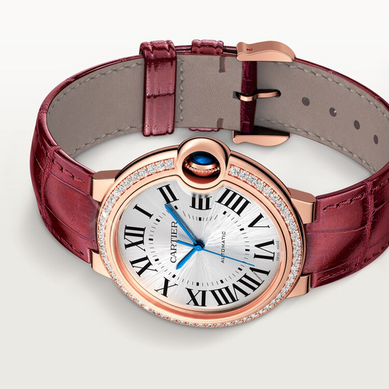 Cartier Replica Watch Ballon Bleu de Cartier Replica Watch, 18k Rose Gold with Diamond-set, 36mm, WJBB0034