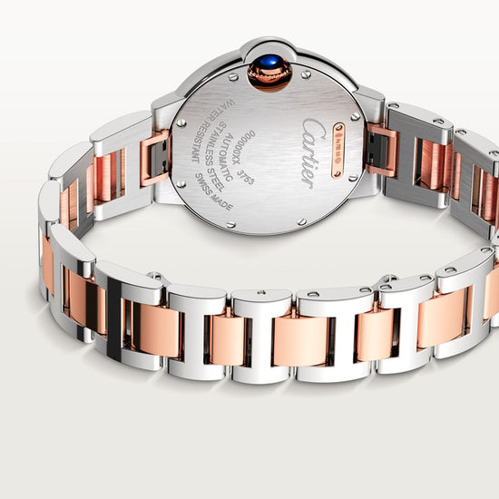Cartier Replica Watch Ballon Bleu de Cartier Replica Watch, Stainless Steel and 18k Rose Gold, 33mm, W3BB0021