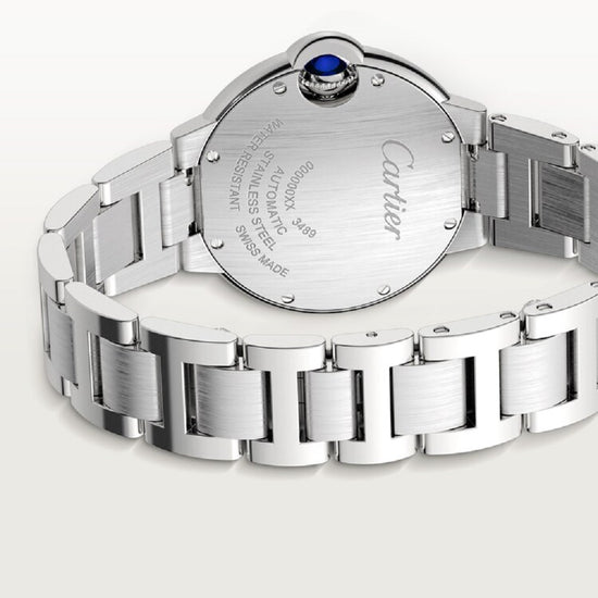 Cartier Replica Watch Ballon Bleu de Cartier Replica Watch, Stainless Steel and 50 Diamonds, 33mm, W4BB0023