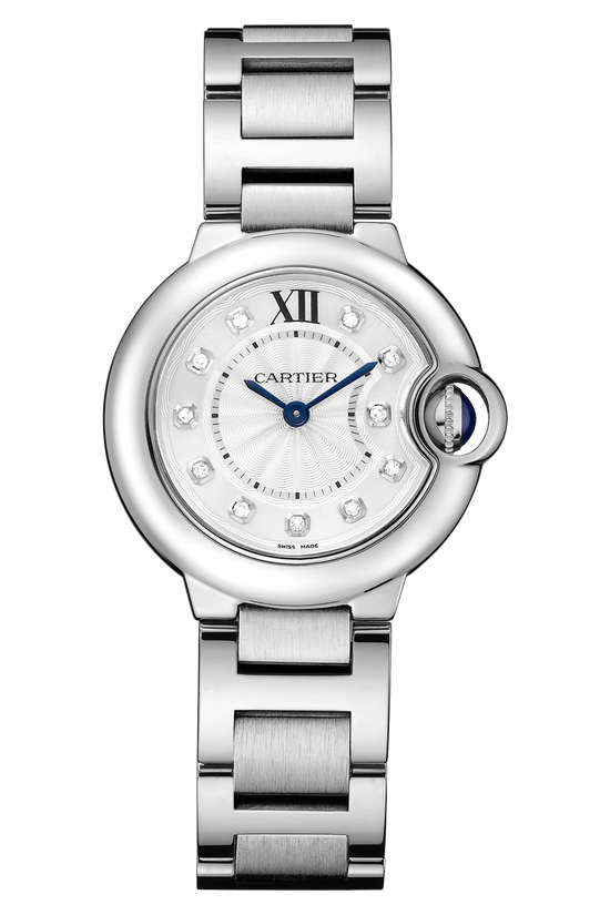 Cartier Replica Watch Ballon Bleu de Cartier Replica Watch, Stainless Steel and Diamonds, 28mm, W4BB0029