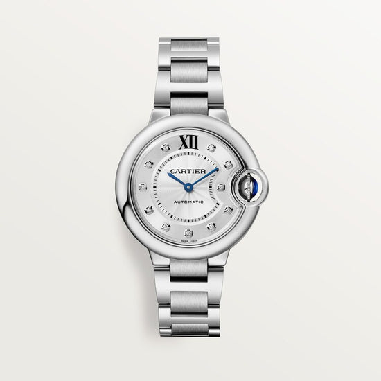 Cartier Replica Watch Ballon Bleu de Cartier Replica Watch, Stainless Steel and Diamonds, 33mm, W4BB0021