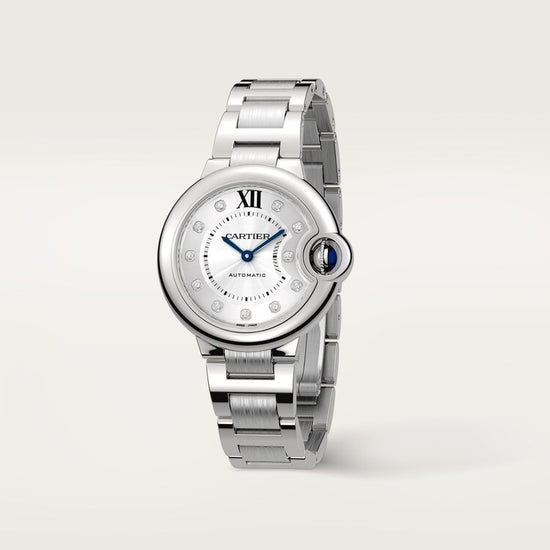 Cartier Replica Watch Ballon Bleu de Cartier Replica Watch, Stainless Steel and Diamonds, 33mm, W4BB0021