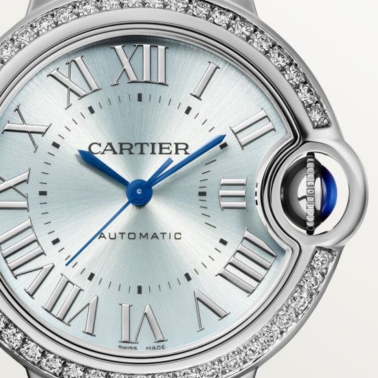 Cartier Replica Watch Ballon Bleu de Cartier Replica Watch, Stainless Steel and Diamonds, 33mm, W4BB0028
