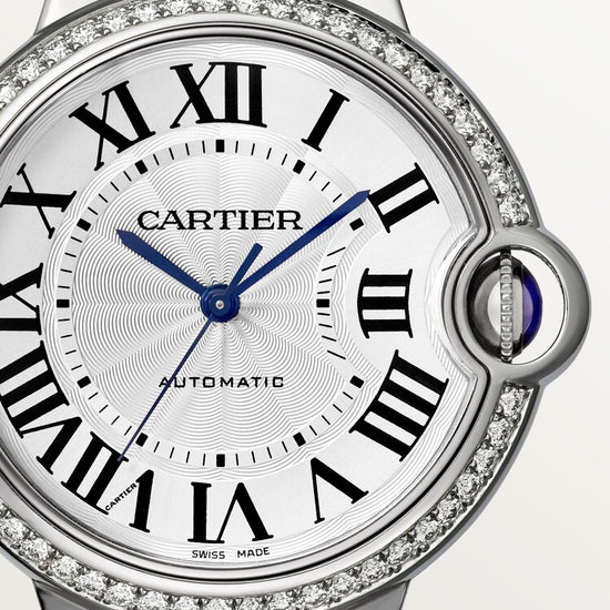 Cartier Replica Watch Ballon Bleu de Cartier Replica Watch, Stainless Steel and Diamonds, 36mm, W4BB0024