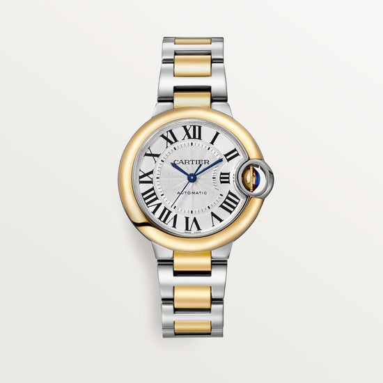 Cartier Replica Watch Ballon Bleu, Stainless Steel and 18k Yellow Gold, 33mm, Ladies, W2BB0037