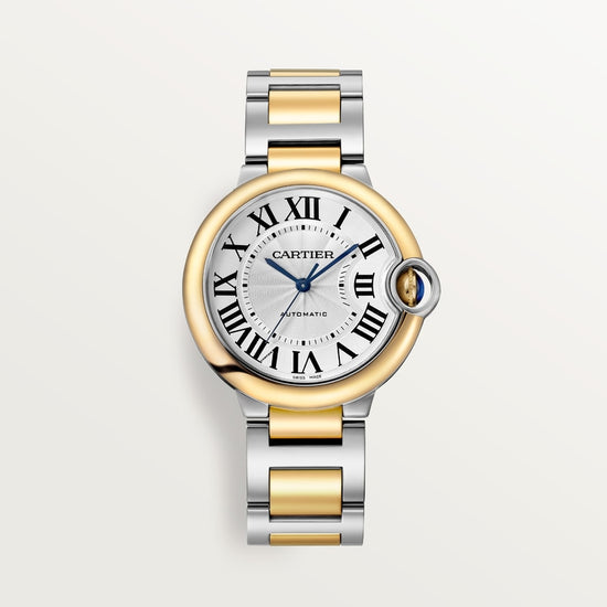 Cartier Replica Watch Ballon Bleu, Stainless Steel and 18k Yellow Gold, 36mm, Ladies, W2BB0038
