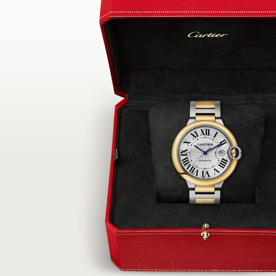 Cartier Replica Watch Ballon Bleu, Stainless Steel and 18k Yellow Gold, 42mm, W2BB0039