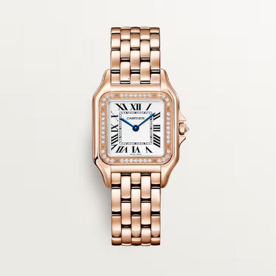 Cartier Replica Watch Panthère de Cartier Replica Watch Medium, 18k Rose Gold and Diamonds, 27mm x 36mm, WJPN0088
