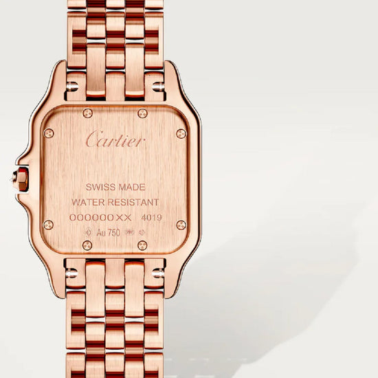 Cartier Replica Watch Panthère de Cartier Replica Watch Medium, 18k Rose Gold and Diamonds, 27mm x 36mm, WJPN0088