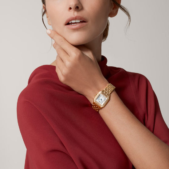 Cartier Replica Watch Panthère de Cartier Replica Watch Medium, 18k Rose Gold and Diamonds, 27mm x 36mm, WJPN0088