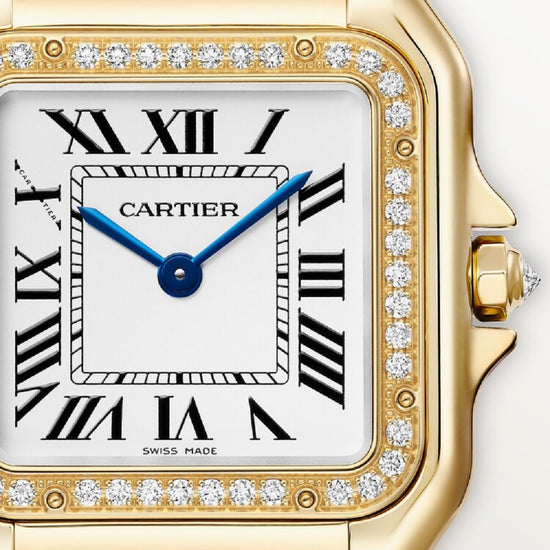 Cartier Replica Watch Panthère de Cartier Replica Watch Medium, 18k Yellow Gold and Diamonds, 27mm x 36mm, WJPN0085