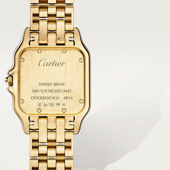 Cartier Replica Watch Panthère de Cartier Replica Watch Medium, 18k Yellow Gold and Diamonds, 27mm x 36mm, WJPN0085