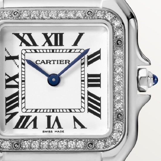 Cartier Replica Watch Panthère de Cartier Replica Watch Medium, Stainless Steel and Diamonds, 36.5mm x 26.7mm, W4PN0008