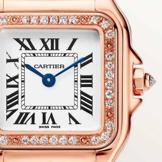 Cartier Replica Watch Panthère de Cartier Replica Watch Small, 18k Rose Gold, Diamonds, 22mm x 30mm, WJPN0049
