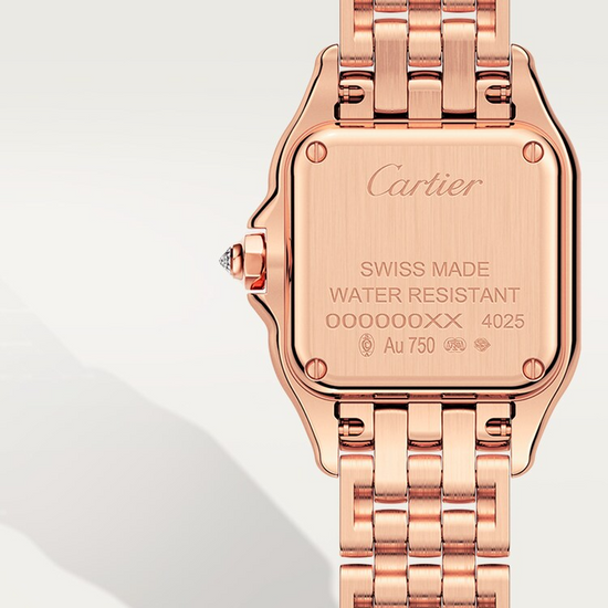Cartier Replica Watch Panthère de Cartier Replica Watch Small, 18k Rose Gold, Diamonds, 22mm x 30mm, WJPN0049