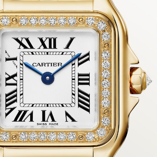 Cartier Replica Watch Panthère de Cartier Replica Watch Small, 18k Yellow Gold and Diamonds, 22mm x 30mm, WJPN0086