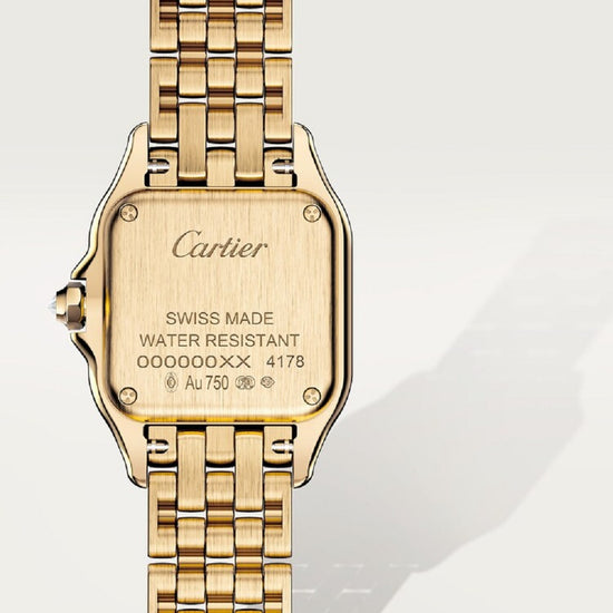 Cartier Replica Watch Panthère de Cartier Replica Watch Small, 18k Yellow Gold and Diamonds, 22mm x 30mm, WJPN0086