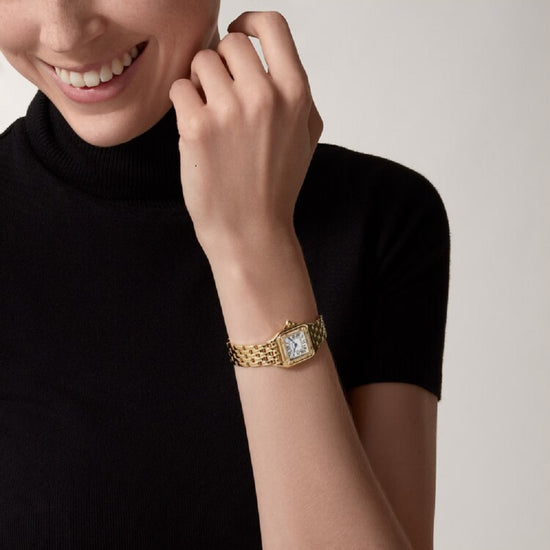 Cartier Replica Watch Panthère de Cartier Replica Watch Small, 18k Yellow Gold and Diamonds, 22mm x 30mm, WJPN0086