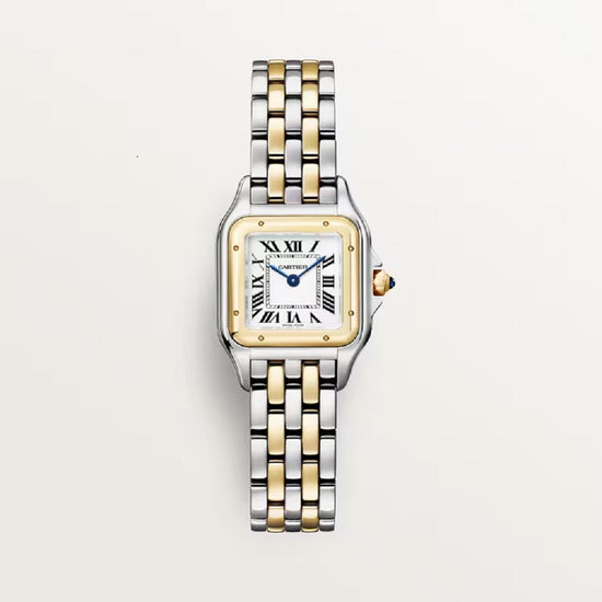 Cartier Replica Watch Panthère de Cartier Replica Watch Small, Stainless Steel and 18k Yellow Gold, 23mm x 30mm, W2PN0018