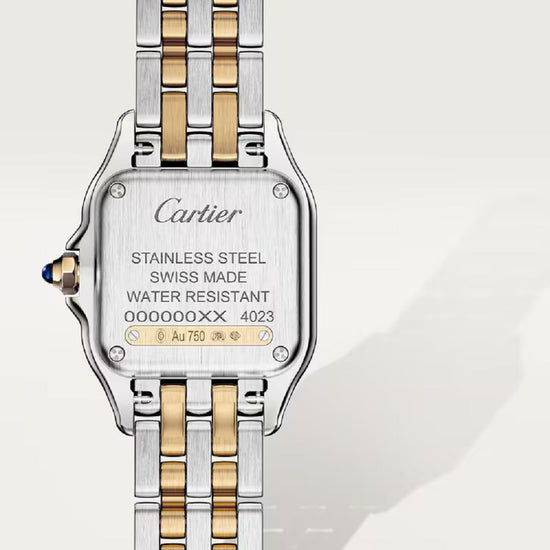 Cartier Replica Watch Panthère de Cartier Replica Watch Small, Stainless Steel and 18k Yellow Gold, 23mm x 30mm, W2PN0018