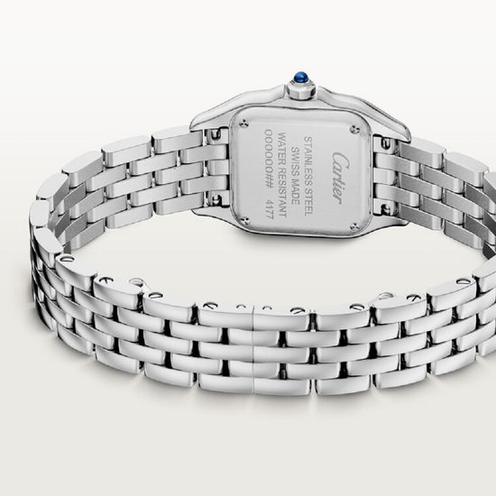 Cartier Replica Watch Panthère de Cartier Replica Watch Small, Stainless Steel and Diamonds, 23mm x 30mm, W4PN0007