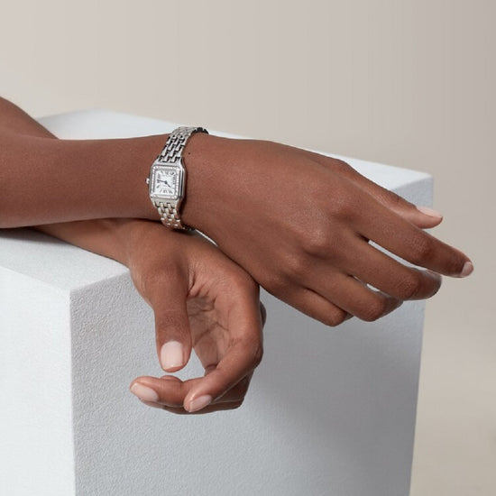 Cartier Replica Watch Panthère de Cartier Replica Watch Small, Stainless Steel and Diamonds, 23mm x 30mm, W4PN0007