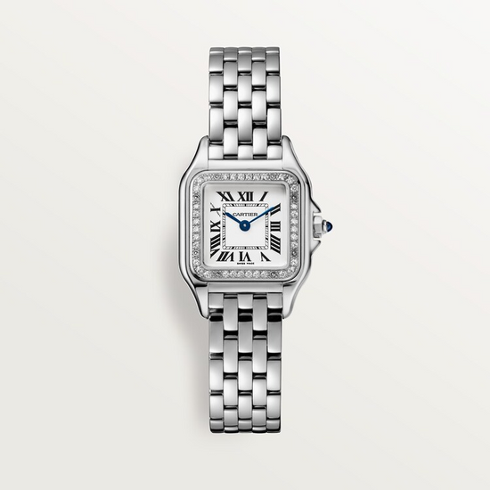 Cartier Replica Watch Panthère de Cartier Replica Watch Small, Stainless Steel, Diamonds, 23mm x 30mm, W4PN0016