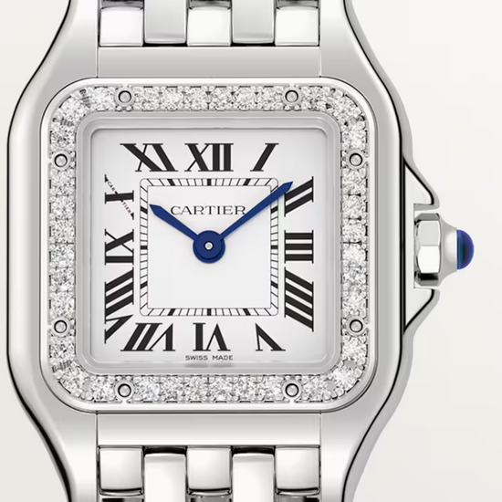 Cartier Replica Watch Panthère de Cartier Replica Watch Small, Stainless Steel, Diamonds, 23mm x 30mm, W4PN0016