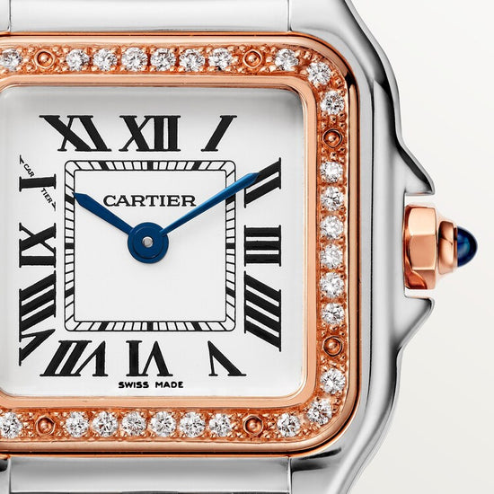 Cartier Replica Watch Panthère de Cartier Replica Watch, Stainless Steel, 18k Rose Gold and Diamonds, 22mm x 30mm, W3PN0006